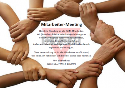 Einladung Mitarbeiter-Meeting 09.2014